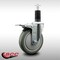 Service Caster 5'' SS Gray Poly Swivel 1-1/4'' Expanding Stem Caster Total Lock Brake SCC-SSEXTTL20S514-PPUB-114 - alternate 4